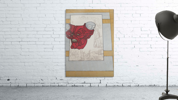 Devil cut horns silver and gold Wall Preview