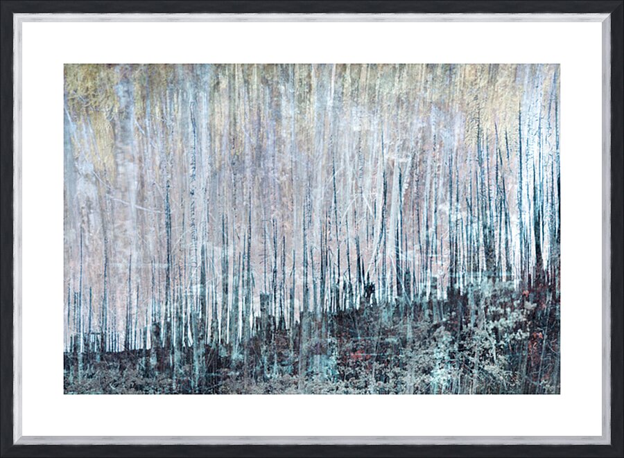 Forest Fire Blues Picture Frame print