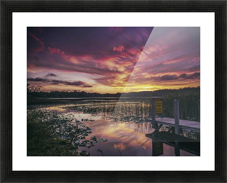 Michigan Lakes Picture Frame print