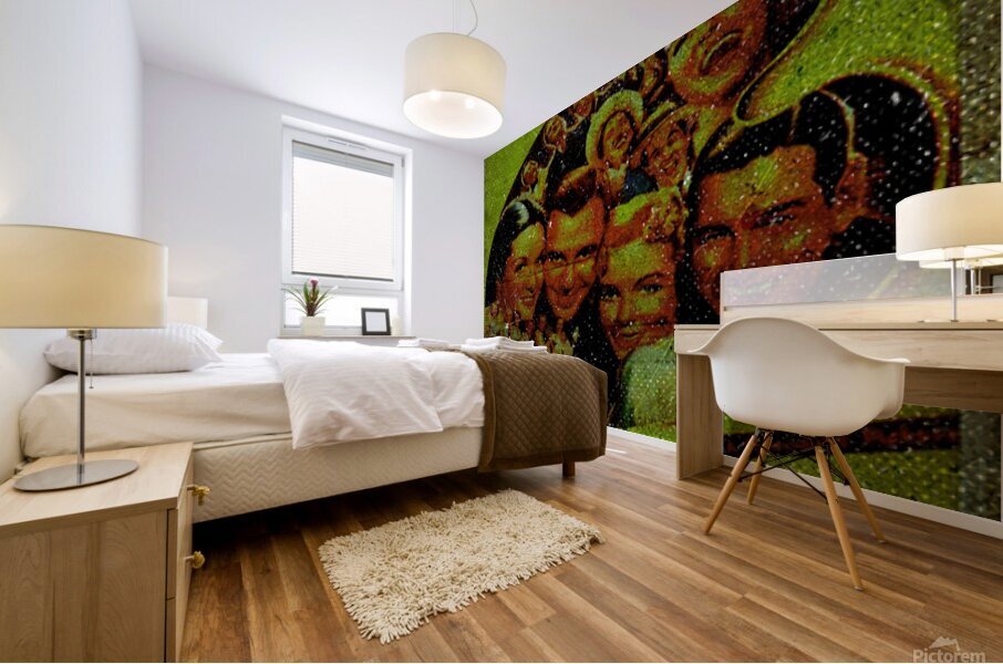 Artists and Models Mural print