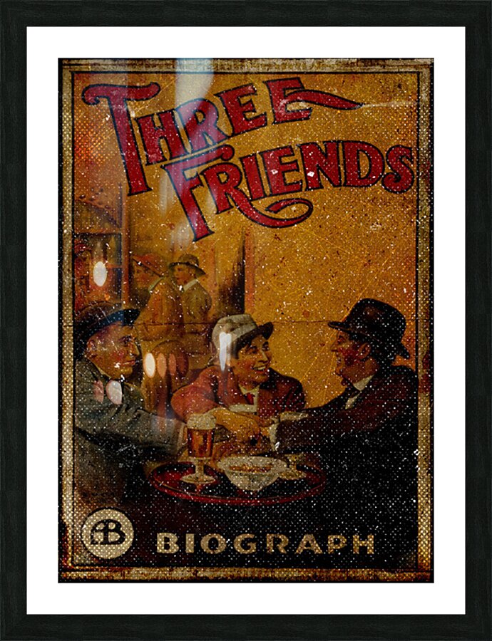 Three Friends 1913 Picture Frame print