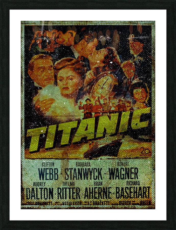 Titanic 1953 Picture Frame print