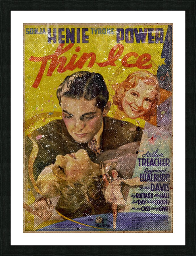 Thin Ice 1937 Picture Frame print