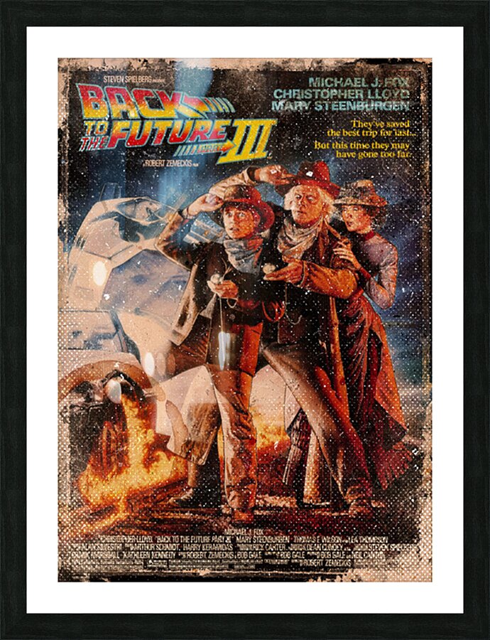 Back To The Future III Picture Frame print