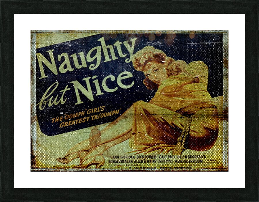 Naughty but Nice Picture Frame print