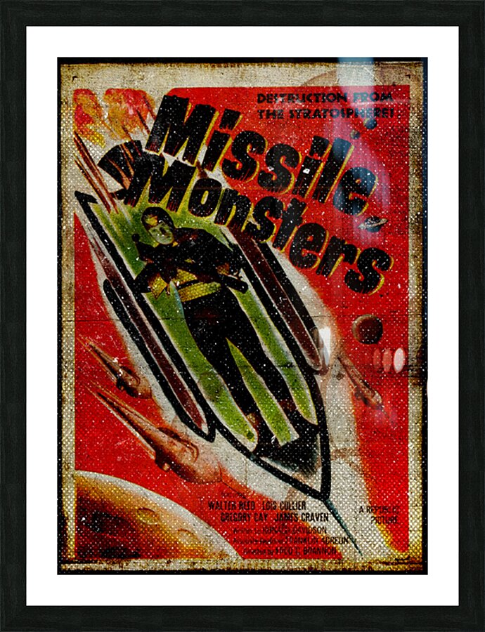 Missile Monsters Picture Frame print