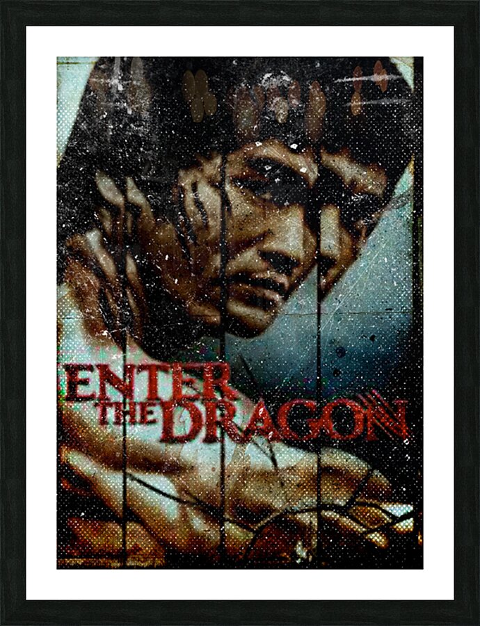 Enter the Dragon Picture Frame print