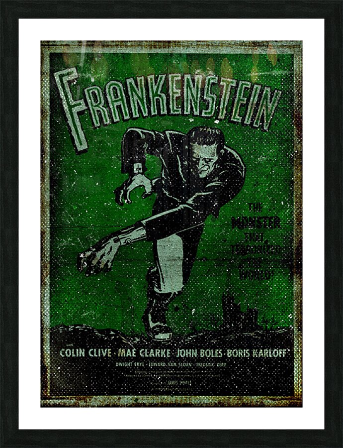 Frankenstein Picture Frame print