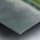  Dramatic Landscape with Dark Trees and Stormy Sky Metal print