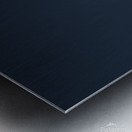 Blue Crescent Moon Metal print