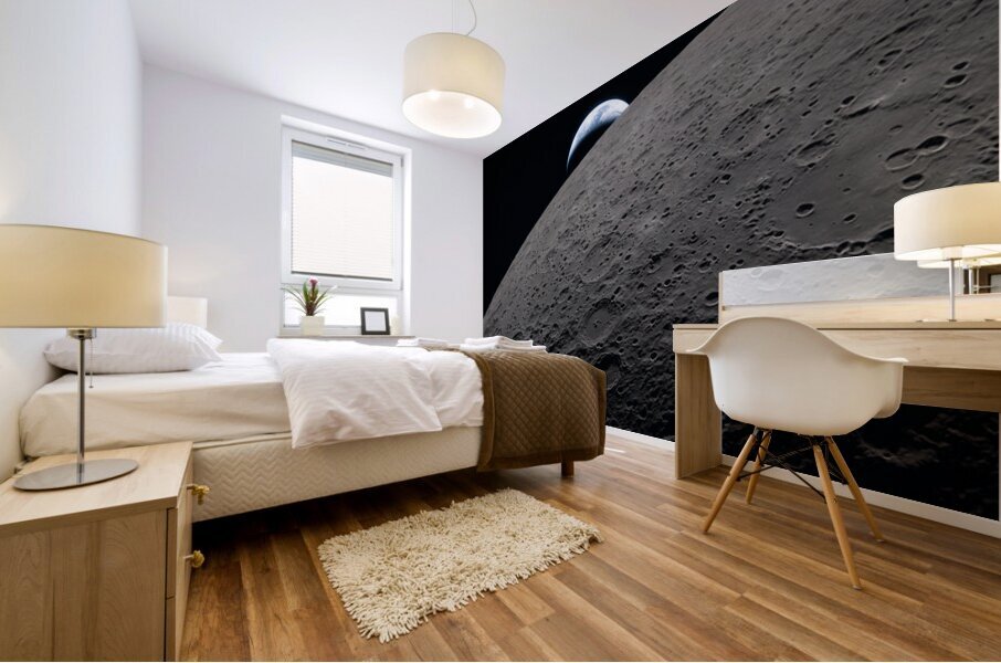 A Setting Earth Mural print