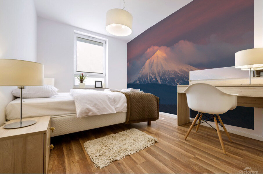 Mt. McLoughlin Mural print