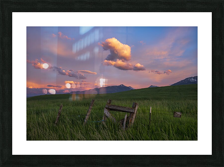 The Fence Picture Frame print