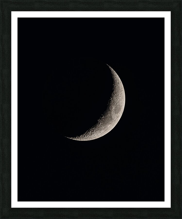 Crescent Moon Picture Frame print