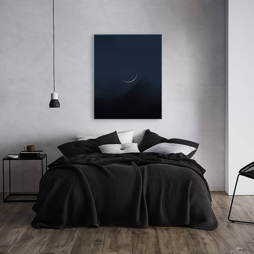 Blue Crescent Moon Reproduction