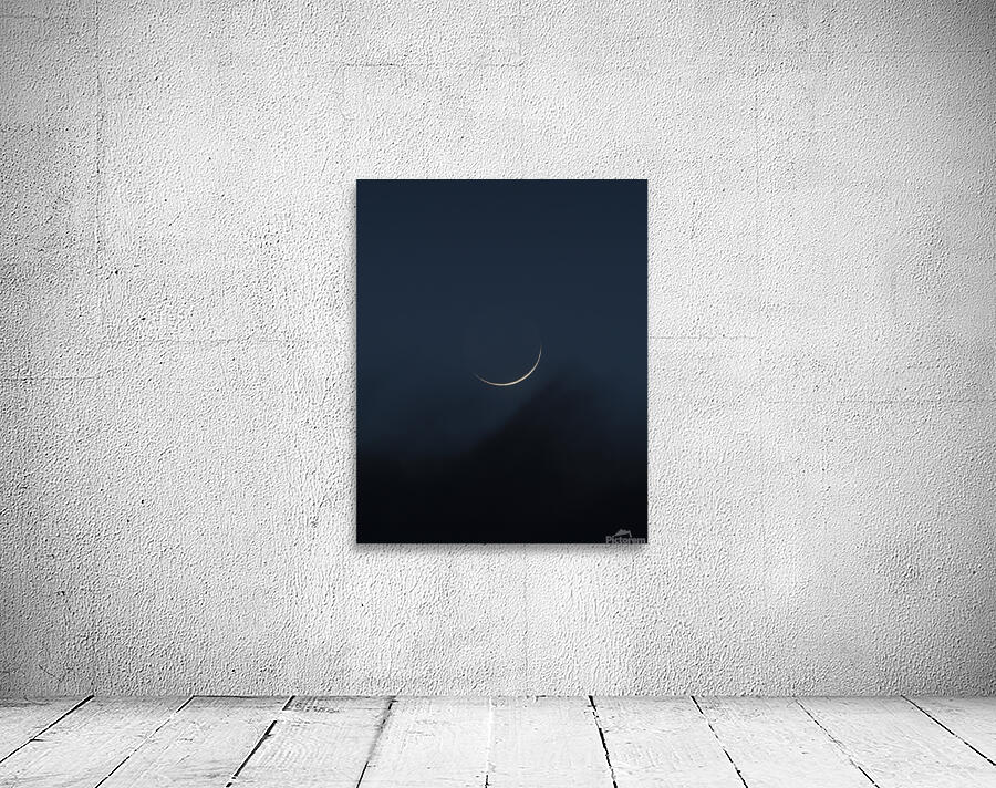 Blue Crescent Moon Wall Preview