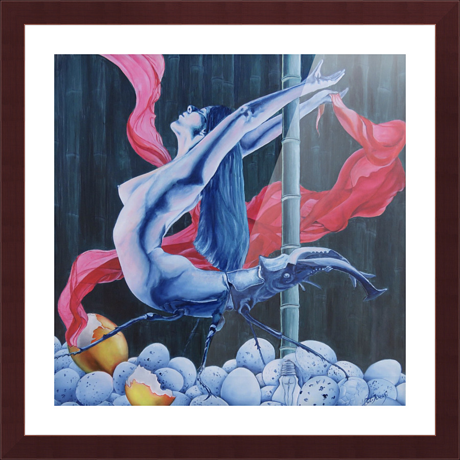 Pole dance Picture Frame print