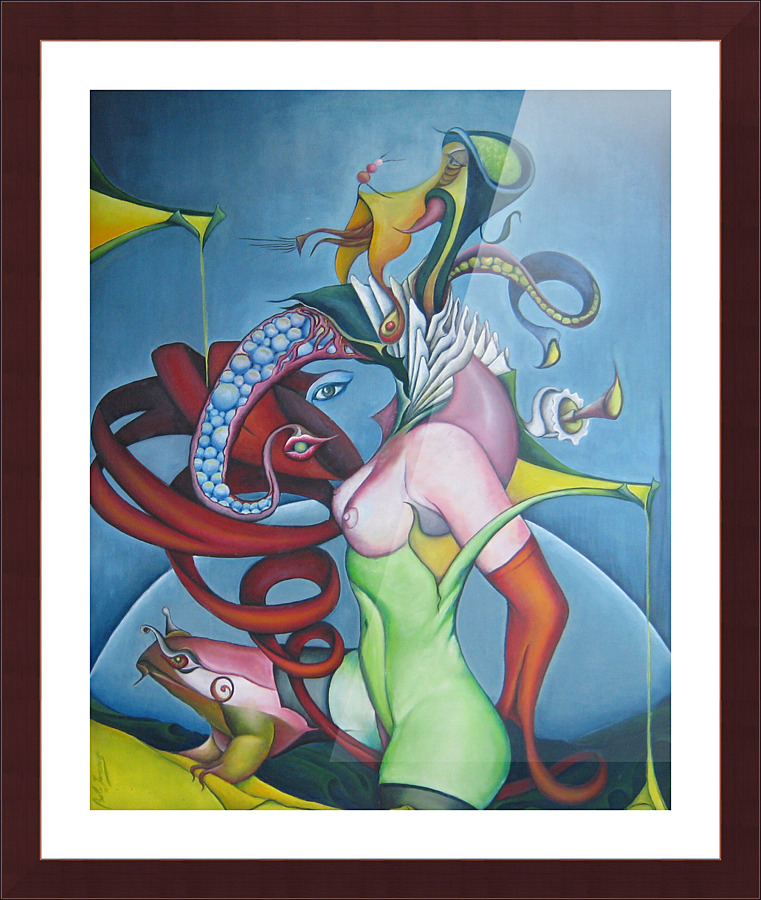 The trunk Picture Frame print