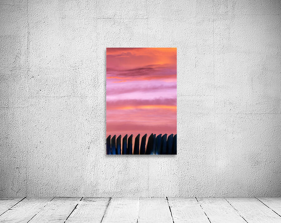Kayak Sunset Symphony Wall Preview