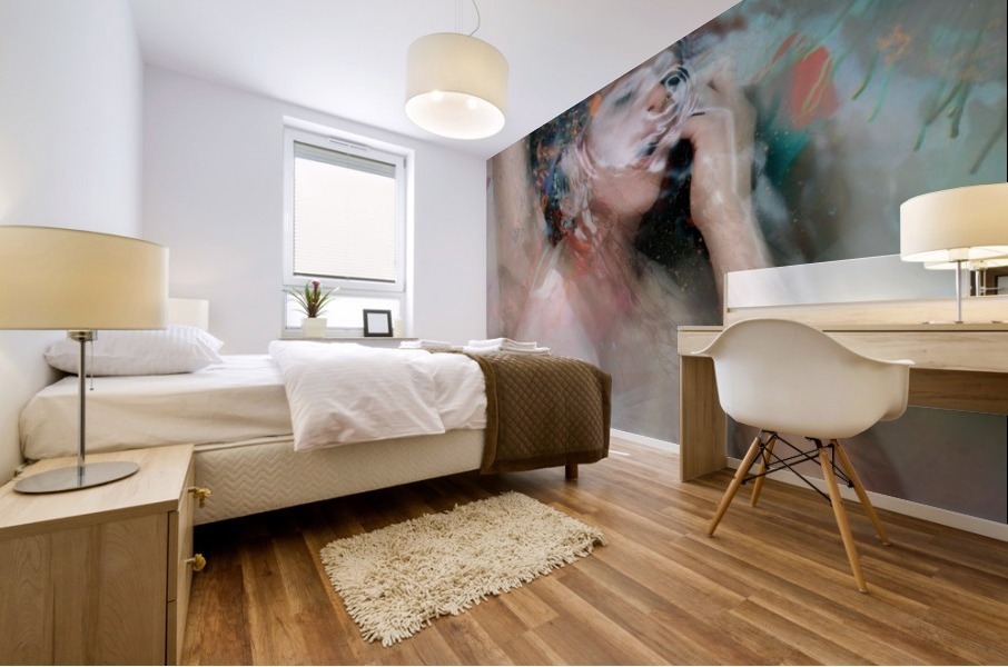 Breath or give up Mural print