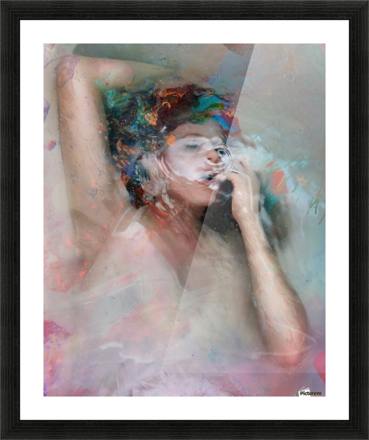 Breath or give up Picture Frame print