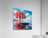 Scarlet Shore Acrylic Print