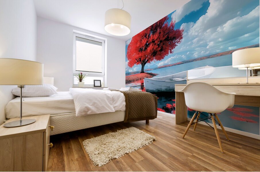 Scarlet Shore Mural print