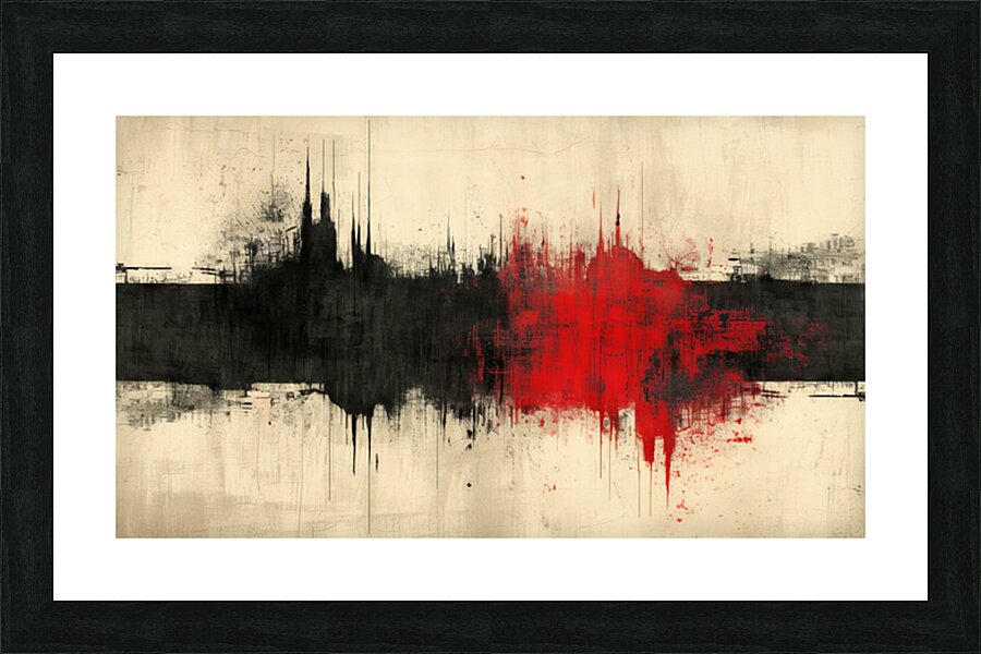 The room was humming harder Picture Frame print