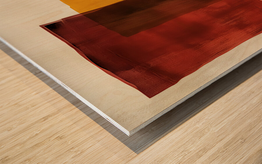 And echoes long ago Wood print