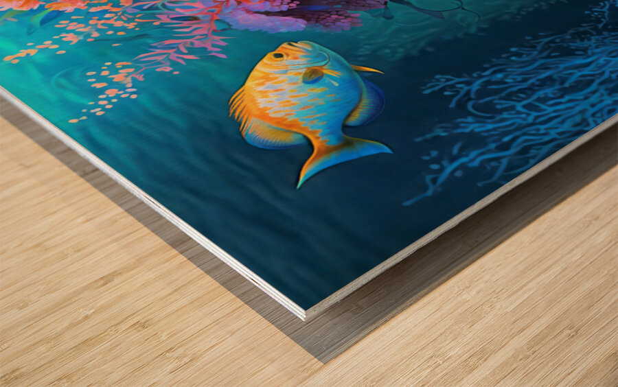 Ocean Vahz Wood print