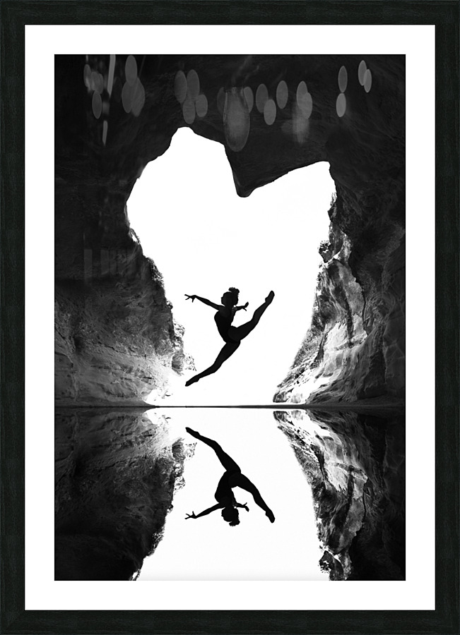 A beating heart Picture Frame print