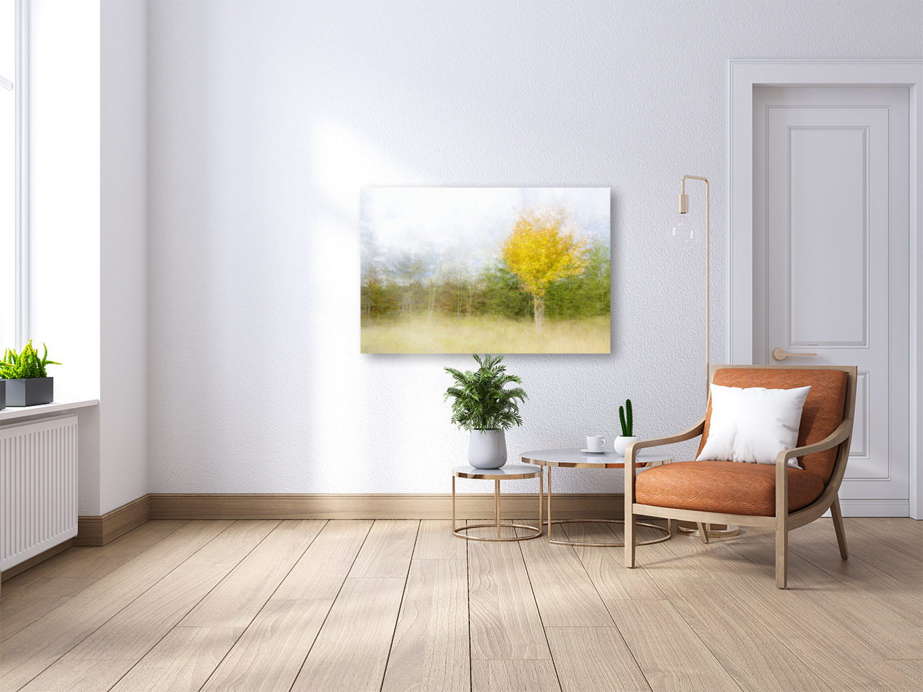 Impressionistic birch Reproduction