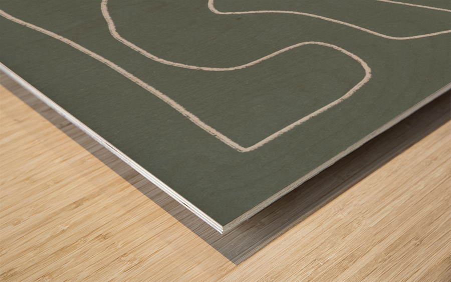 Labyrinth Wood print