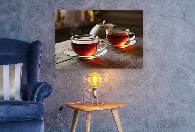 A warm and inviting setting with two clear glass by Romeu Hurmuzache