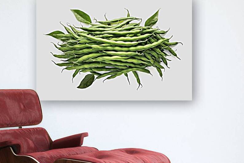 A pile of fresh green beans 2 by Romeu Hurmuzache