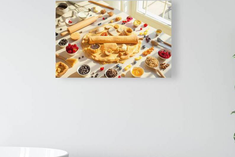 Baking utensils and cooking ingredients for tarts by Romeu Hurmuzache