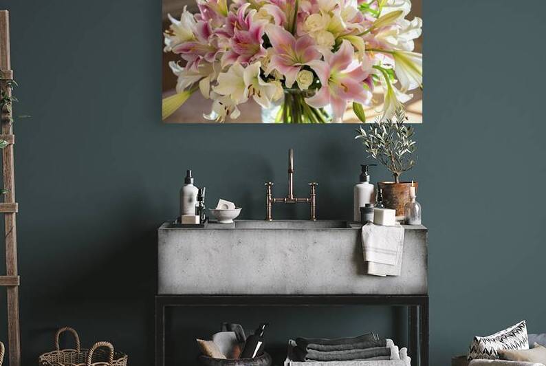A vibrant bouquet of flowers predominantly featur by Romeu Hurmuzache