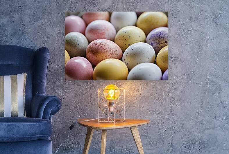 A close up view of multiple eggs each with a uniq by Romeu Hurmuzache