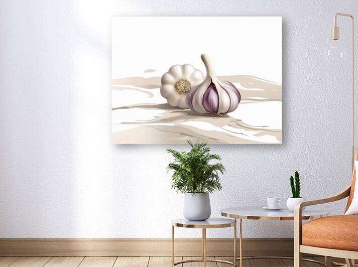 Two bulbs of garlic 3 by Romeu Hurmuzache