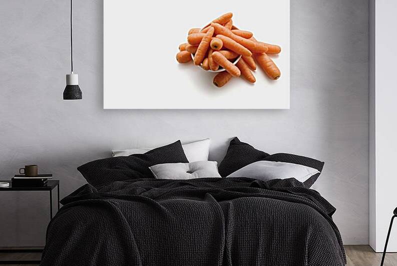 baby carrots on white background 3 by Romeu Hurmuzache