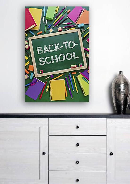 Back to school concept with colorful stationary o by Romeu Hurmuzache