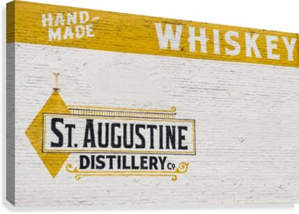 St. Augustine Distillery Sign  Canvas Print
