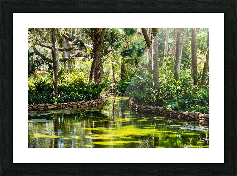 Green & Serene Picture Frame print