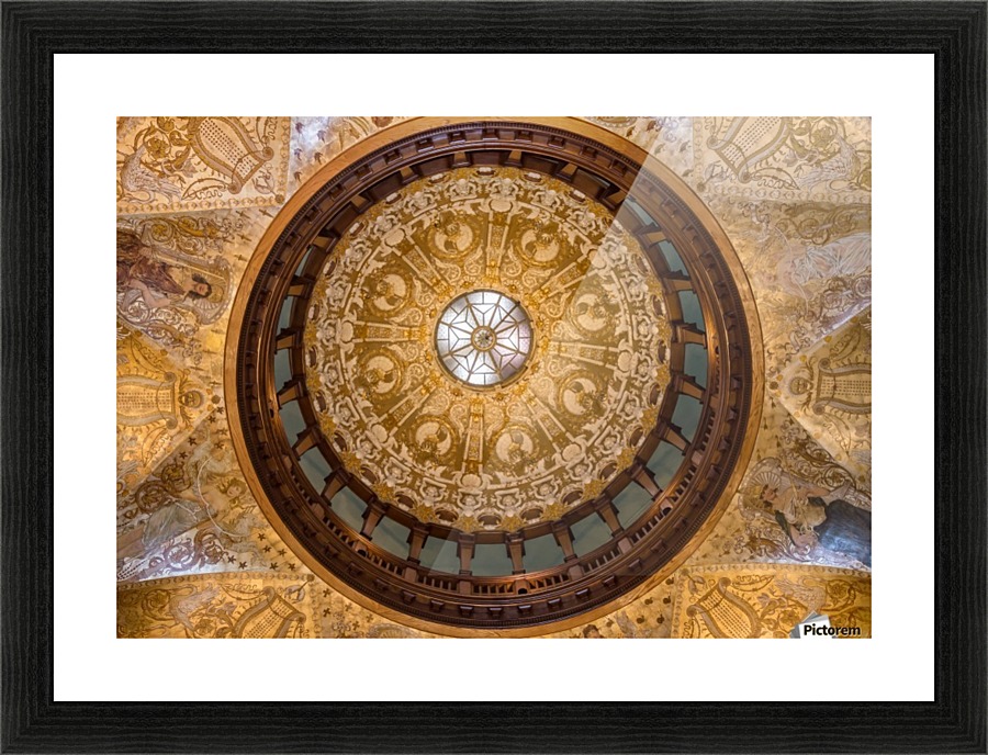 Parlor Dome Ceiling Picture Frame print