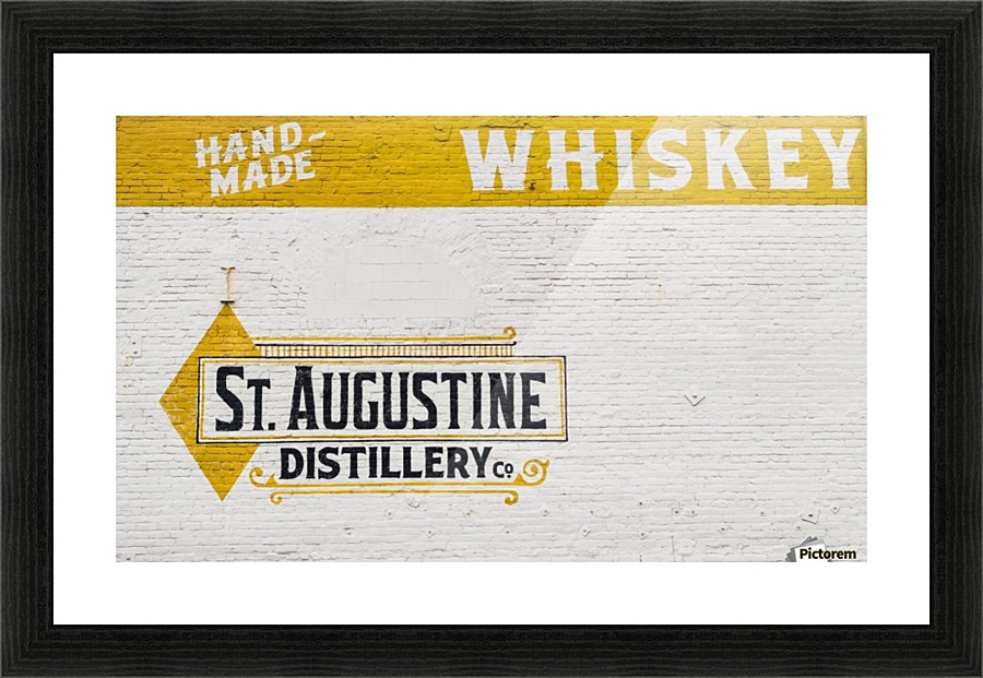 St. Augustine Distillery Sign  Picture Frame print
