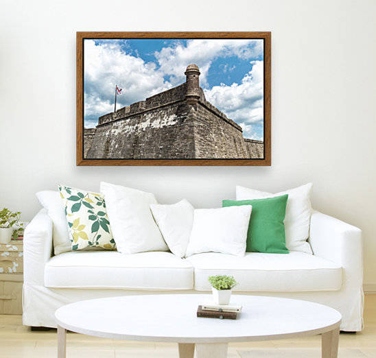 Castillo De San Marcos Bastion & Flag by Melody Rossi