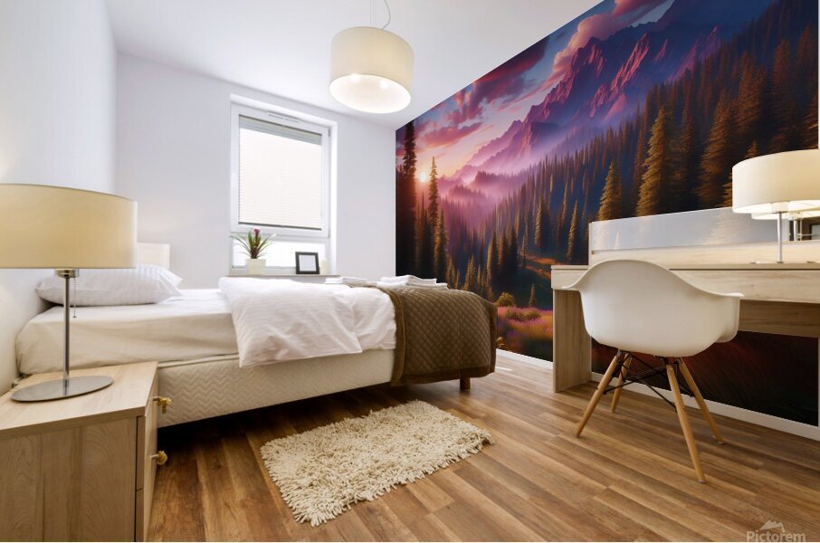 Mountain Valley Mural print