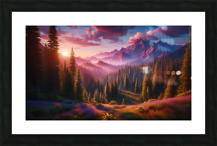 Mountain Valley Picture Frame print