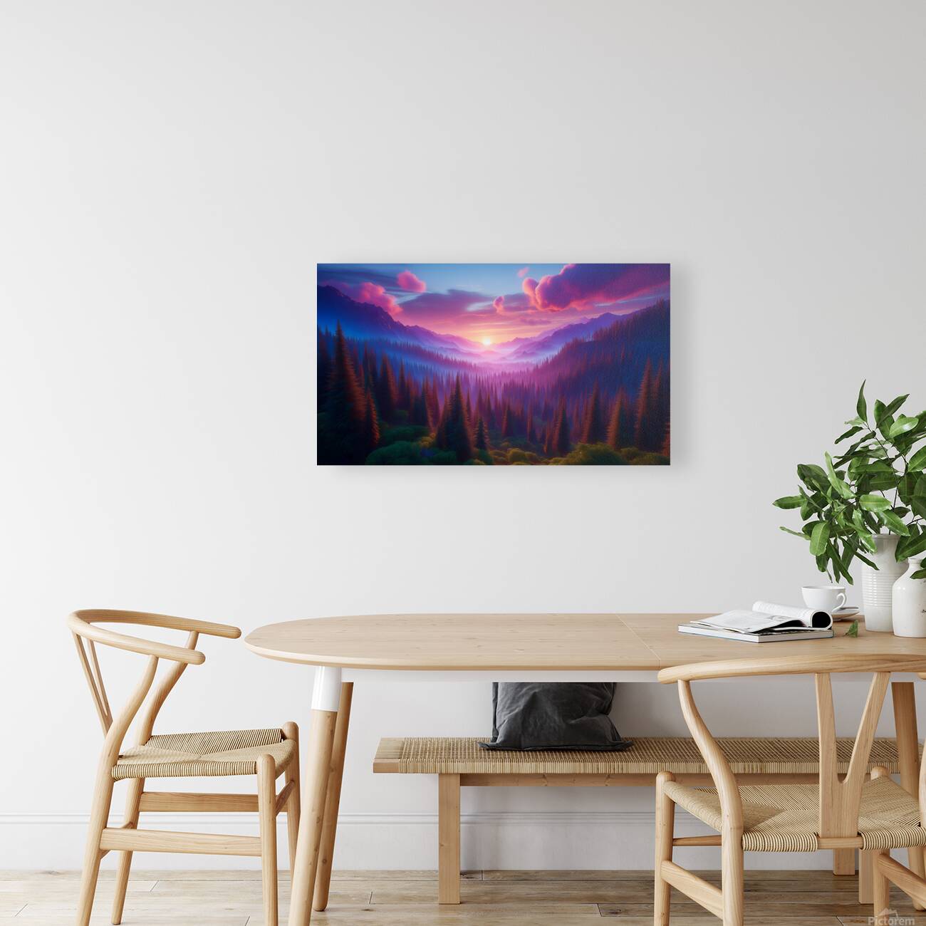 Mountain Sunset Reproduction