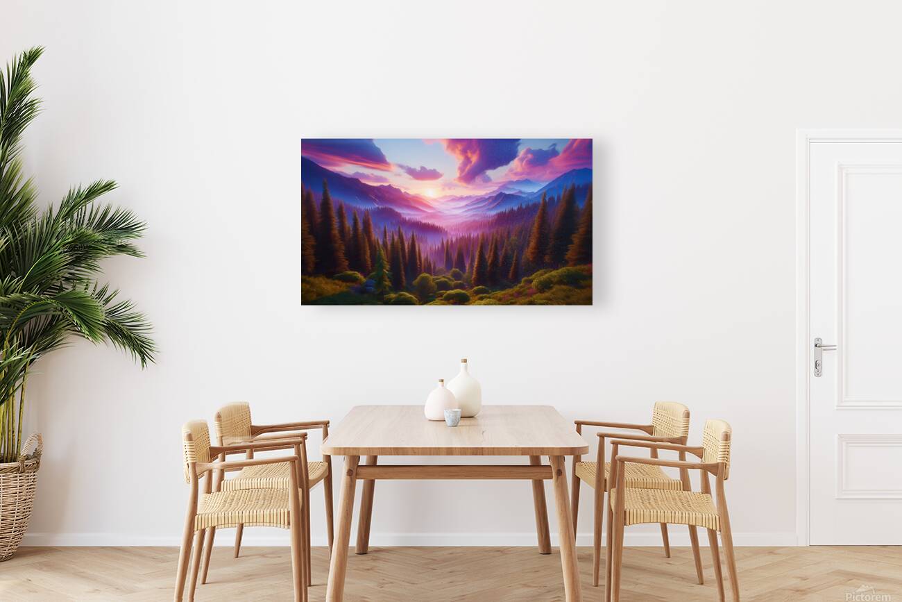 Valley Sunset  Reproduction